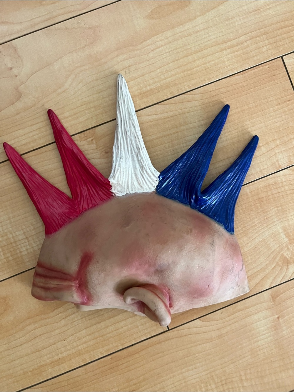 American Flag Patriotic Mohawk Mask Punk Halloween Haunt Cosplay